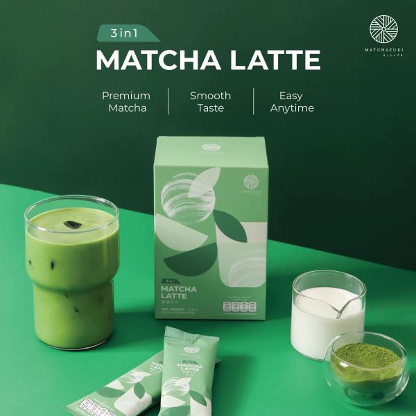 ใหม่! MATCHAZUKI | มัทฉะลาเต้ 3in1 สูตรใหม่ | หวานน้อย อร่อยเหมือนชงสด | Matcha Latte 3 in 1